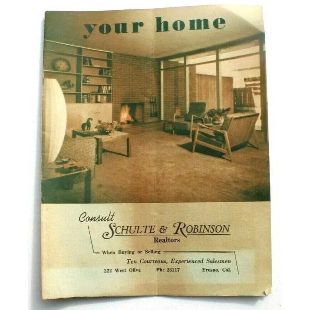 Vtg 1954 SCHULTE & ROBINSON Your Home Improvements Information Brochure Booklet